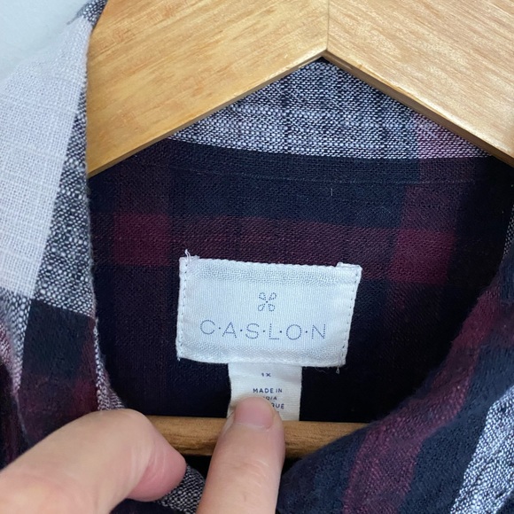 Caslon lightweight flannel shacket - Picture 3 of 3